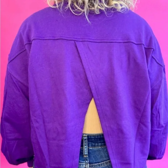 Mardi Gras Rhinestone Sweater - Picture 2 of 2